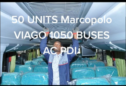 AC work on 50 Marcopolo Viago 1050 buses by Ethio Cool Stuff